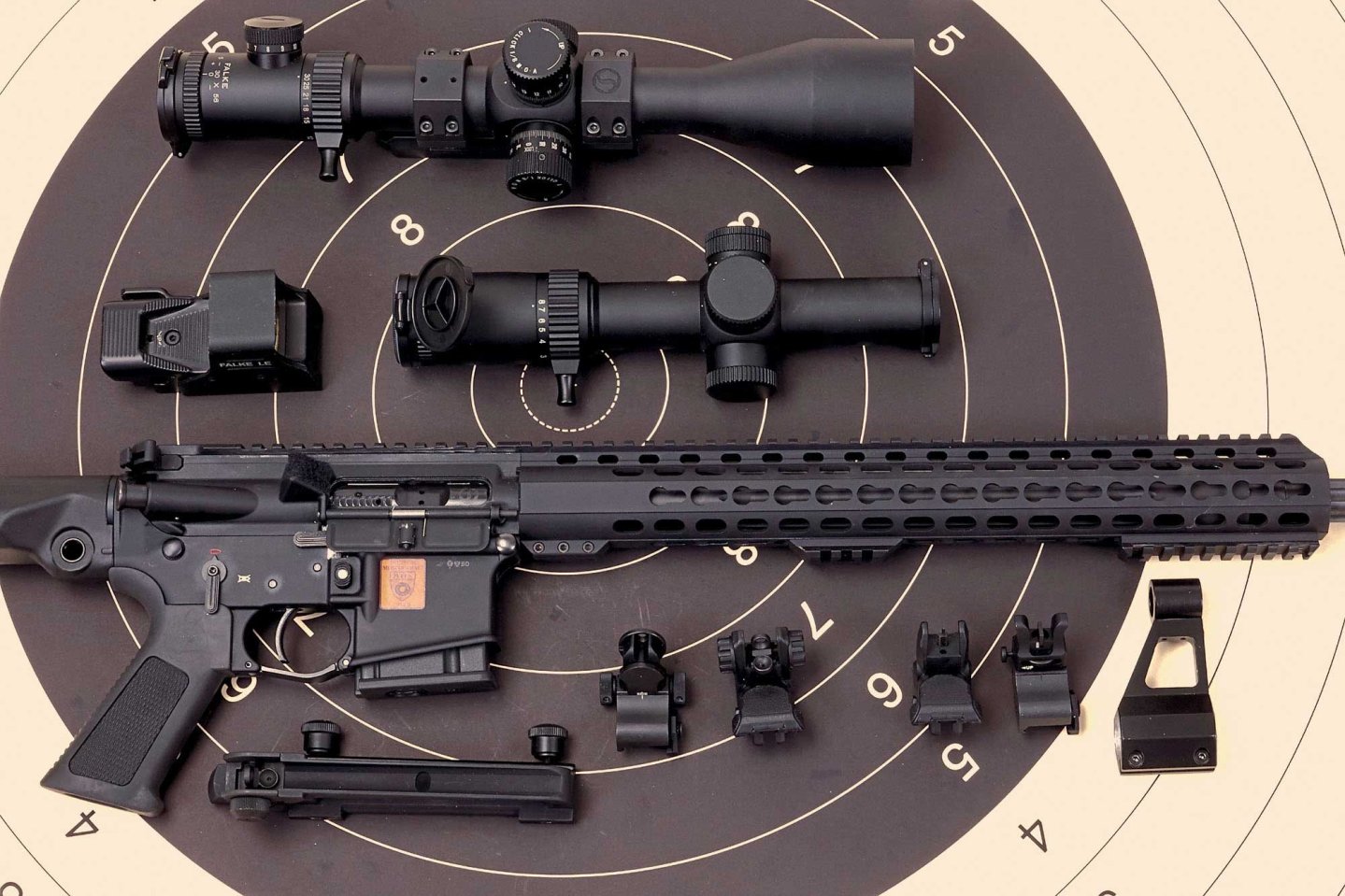 Verschiedene Visierungen für halbautomatische Langwaffen