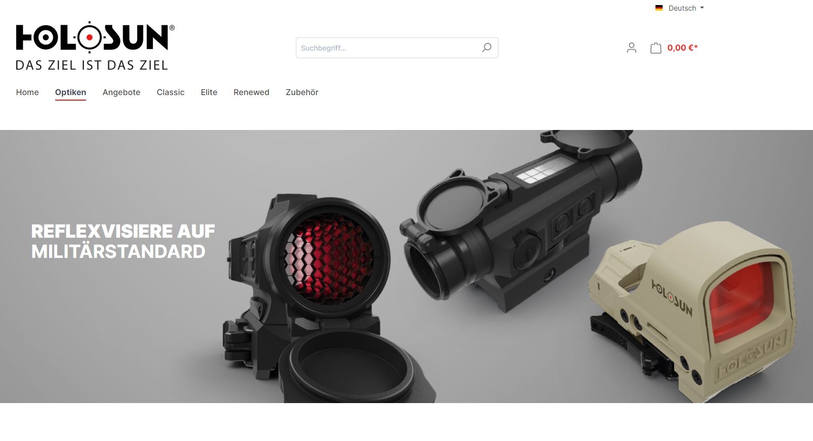 Laserluchs: Holosun eröffnet einen neuen Online-Shop: Optiken bequem online kaufen und Eröffnungsangebot sichern 