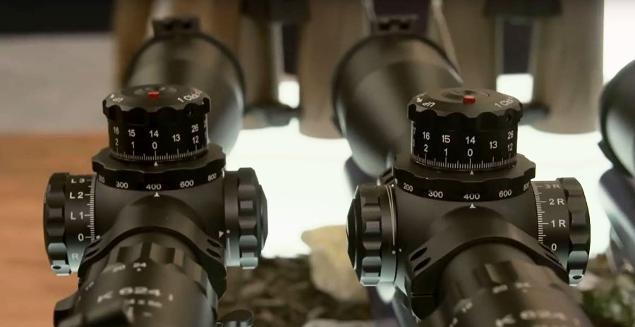 KAHLES K 624i 6-24x56 Zielfernrohr Verstelltürme des KAHLES K 624i Zielfernrohr