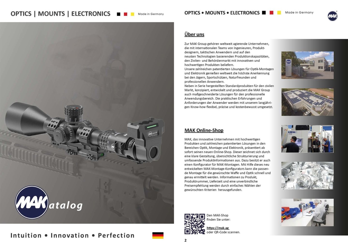 MAKatalog 2022: Der neue Katalog des Optikspezialisten MAK AG – einige unserer Highlights MAKatalog 2022 erste und zweite Seite.