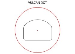 Reflex Sight Primary Arms GLx RS-15 Mini-Reflex – nun über Ferkinghoff International in Europa verfügbar Darstellung des Absehens Primary Arms ACSS Vulcan.