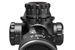 Kahles K540i und K540i DLR: Die wichtigsten technischen Details zu den neuen Long-Range-Zielfernrohren mit 8-fach-Zoom und 40-facher Vergrößerung Detailansicht des Höhenverstellturms eines Kahles K540i.