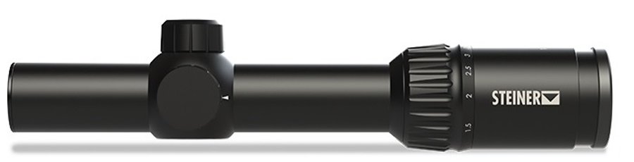 Steiner Zielfernrohr P4Xi für kurze und mittlere Distanzen. Das P4Xi 1-4x24 mm von Steiner von links.