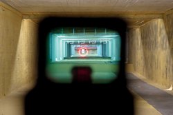 Die richtige Visierung für Langwaffen Sicht durch ein Leuchtpunktvisier