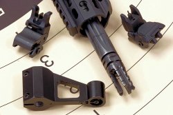 Die richtige Visierung für Langwaffen Visierung zerlegt in Einzelteile