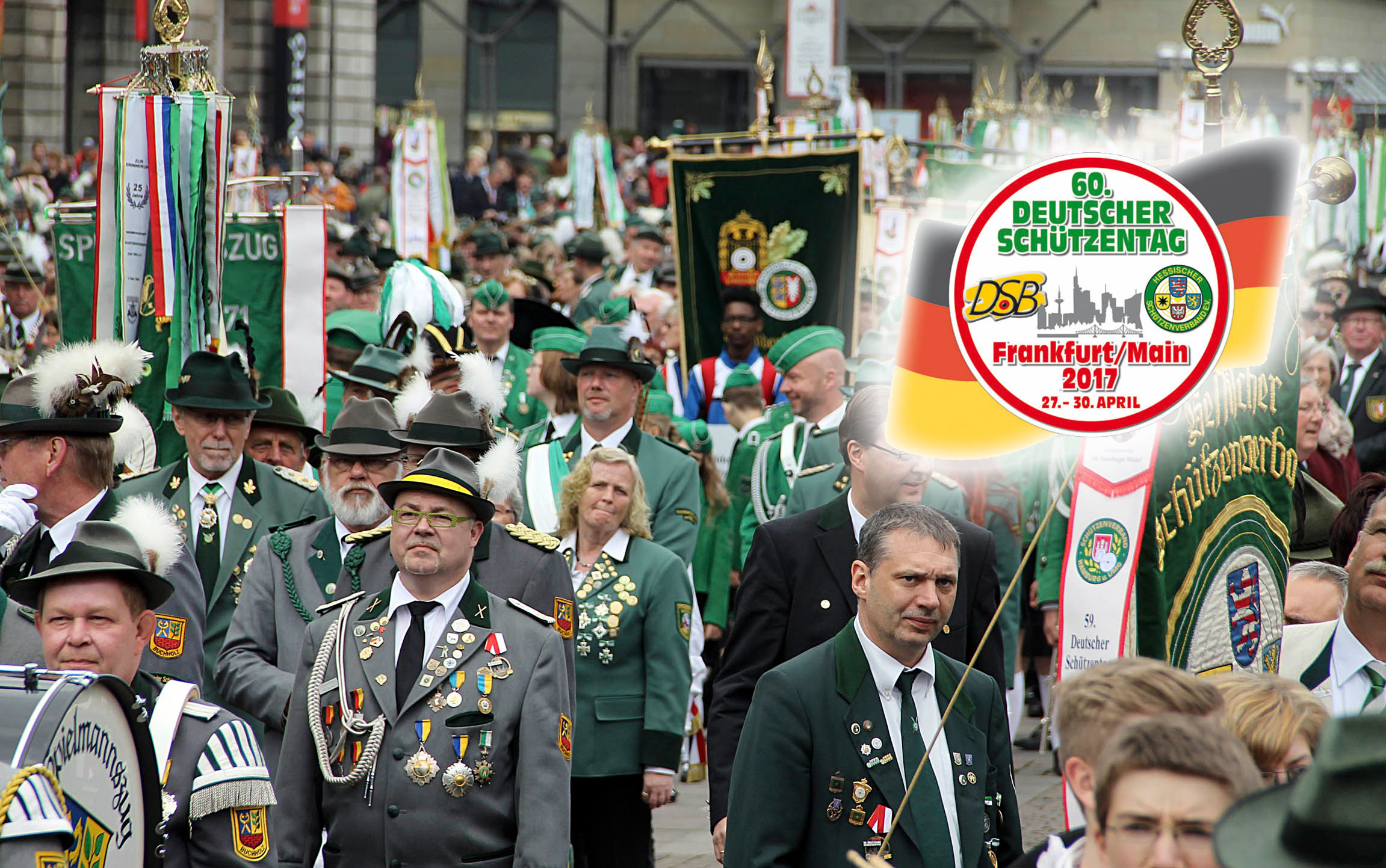sportschuetzen: 60. Deutscher Schützentag 2017 des DSB vom 27. bis 30. April