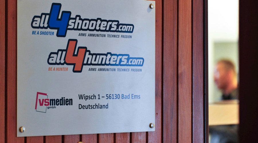 Schild von all4shooters.com/all4hunters.com