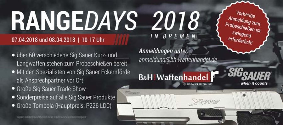 B&H SIG Sauer Range Days 2017 B&H Range Day Flyer