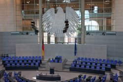 Bündnis 90 / Die Grünen fordern Waffenrechtsverschärfung Plenarsaal des Bundestages