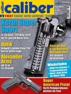 caliber 6/2016 Titelbild der caliber 6/2016.