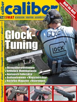 caliber 7+8/2017 Titelseite des Heft im Heft zum Thema Glock-Tuning.