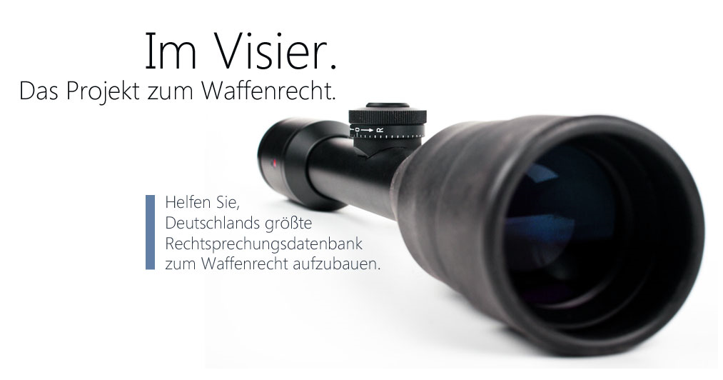 Crowdfunding: Aufbau der Datenbank für Waffenrecht