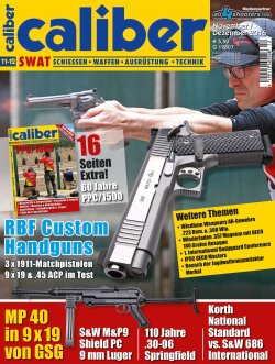 caliber 11+12/2016 Die Titelseite der caliber-Doppelausgabe 11+12/2016.