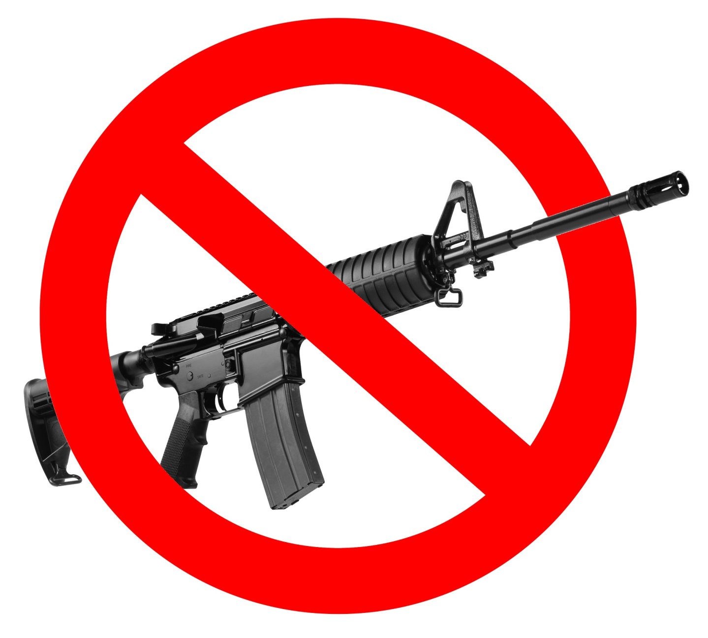 EU Waffenverbot: die Geefahr ist nicht gebannt Gewehr durchgestrichen