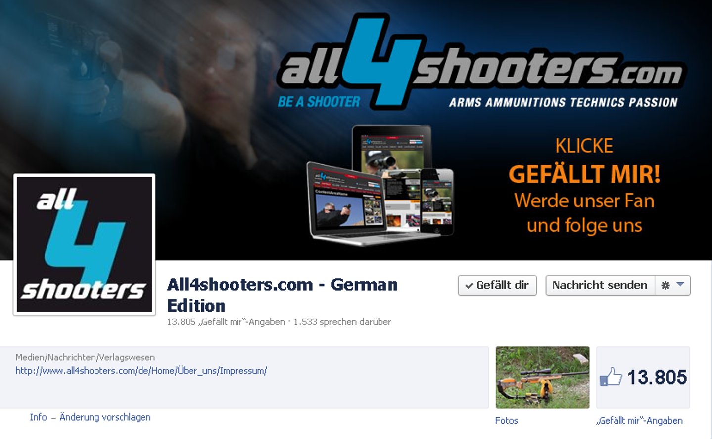 Alle Facebook-posts von all4shooters.com und all4hunters.de