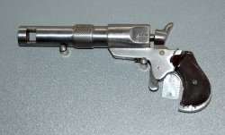 Eine Pistole von der Seite
