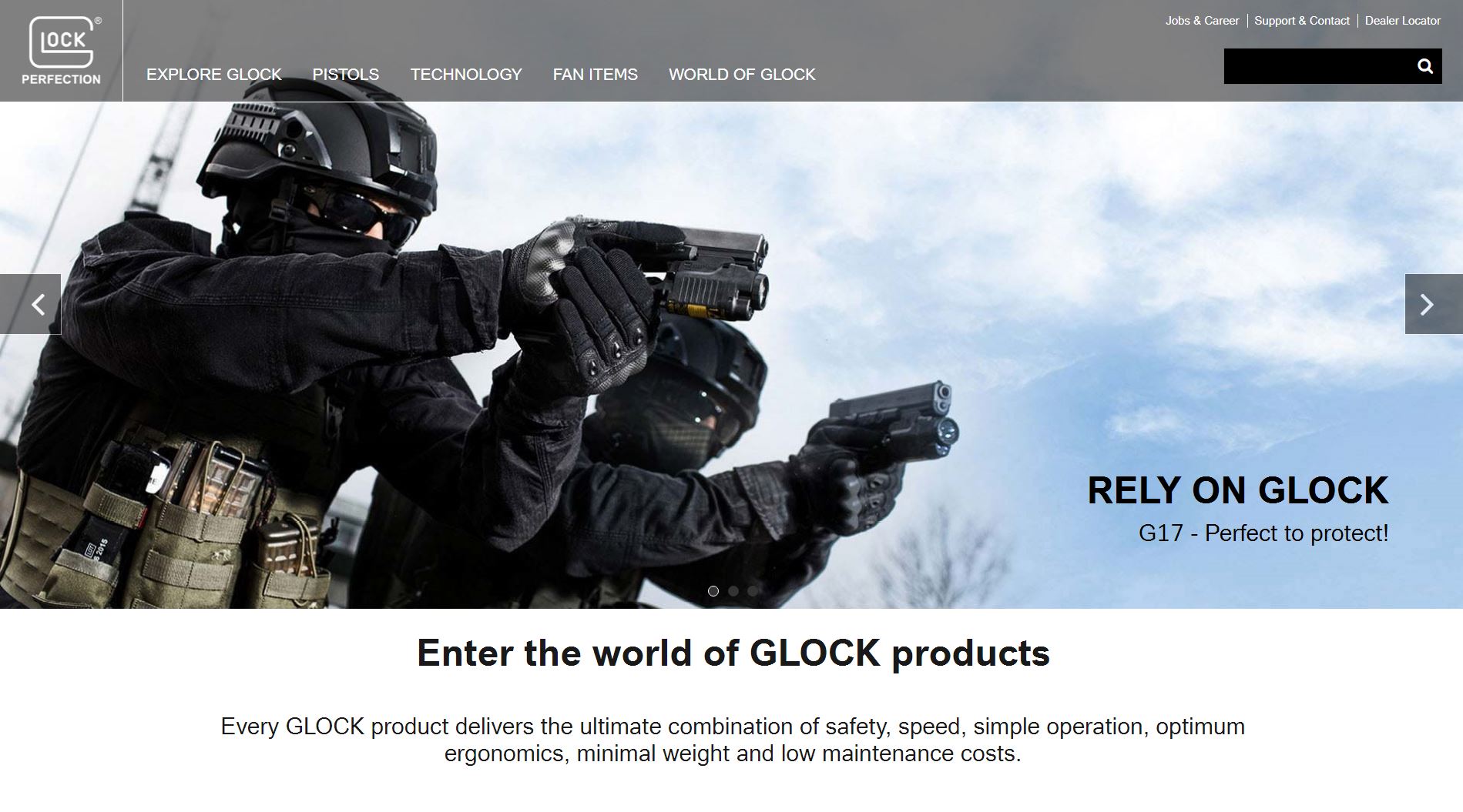glock: World of GLOCK: Pistolen-Hersteller mit neuer Webseite