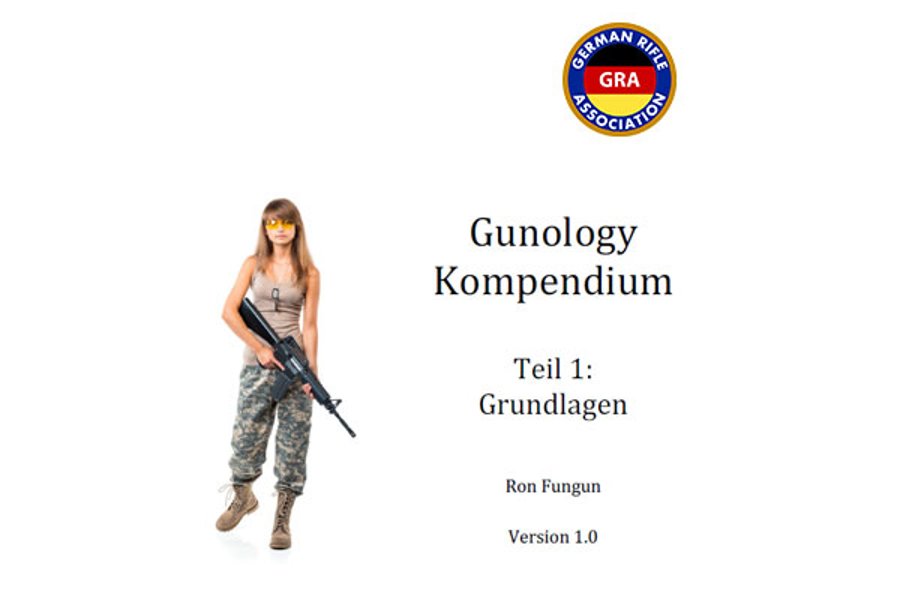 Gunology Teil 1 Titelblatt der Gunology Teil 1 der GRA