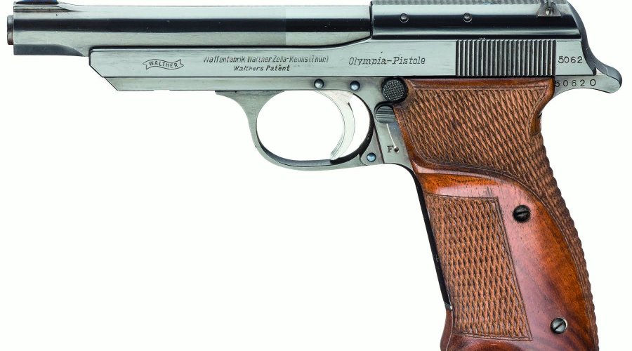 Olympia-Pistole von Walther bei der Auktion von Hermann Historica.