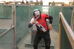 15. Munich International Open 2017 Gregory Midgley im Parcour des IPSC Matches