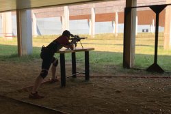 Matchbericht: Französische Meisterschaften IPSC Rifle 2018 GECO-IPSC-Teamschütze Sascha Back schiesst die 500m Stage der Französischen Meisterschaften IPSC Rifle 2018