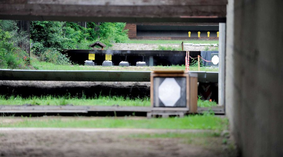 Schießanlage Deutsche IPSC Rifle Meisterschaften 2016 mit verschiedenen Zielmedien
