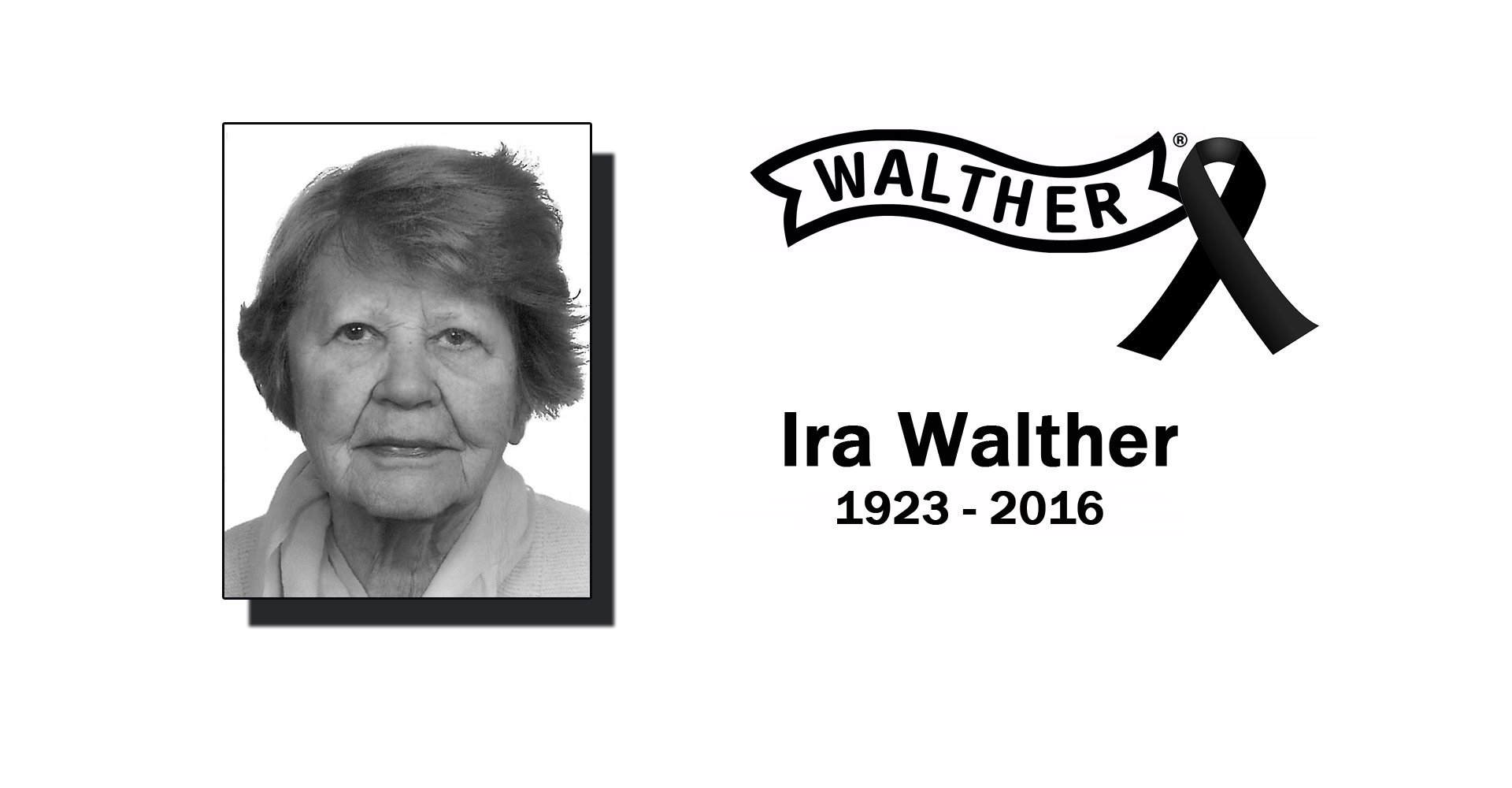 carl-walther: Ira Walther, Gesellschafterin der Carl Walther GmbH, ist verstorben