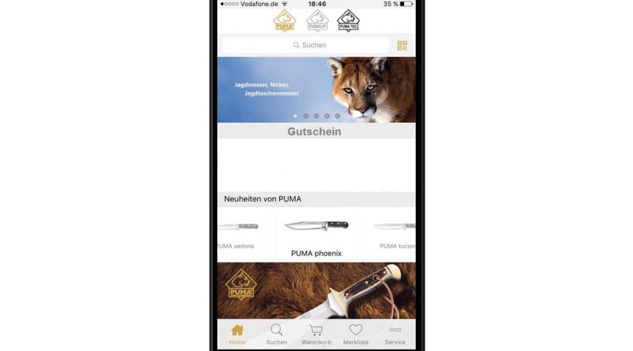 PUMA Messer App mit Gutschein