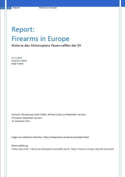 Report: Firearms in Europe Titelbild