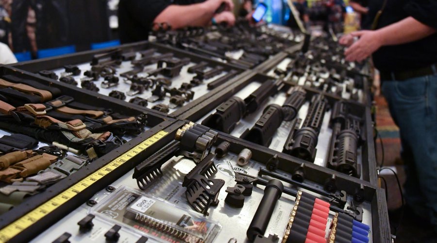 SHOT Show 2017: Fazit und Bilanz Auslage an Zubehör und Waffenteile auf der Waffenmesse SHOT Show 2017