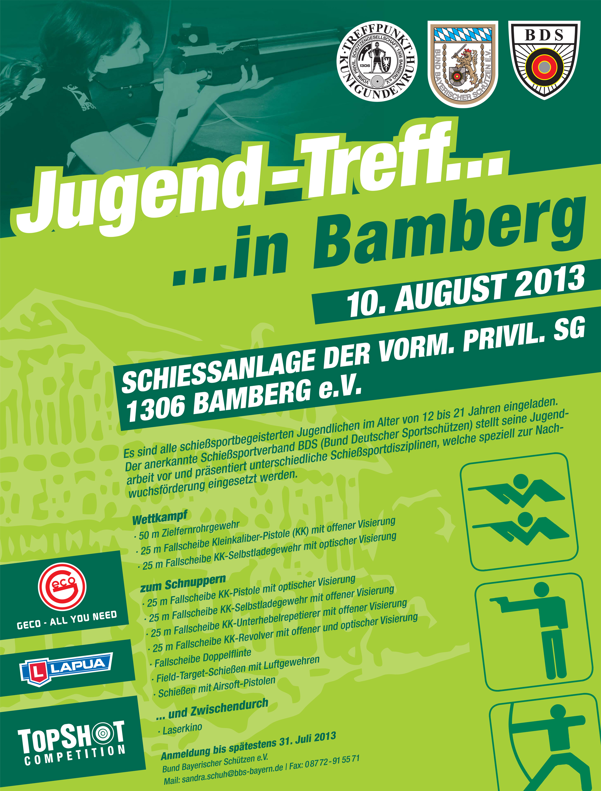 Schießen in Bamberg: Schnuppertag für Jugendliche