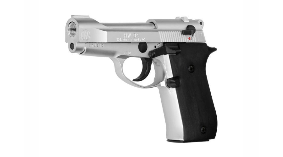 Weihrauch HW94 Stainless mit Kunststoffgriffschalen von vorne.