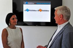 Alessia Morani und Jürgen Flach Alessia Morani und Jürgen Flach