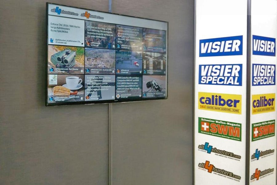 all4shooters auf Wachsumskurs: Cross-Media erreicht den Markt Social Wall auf der IWA 2016