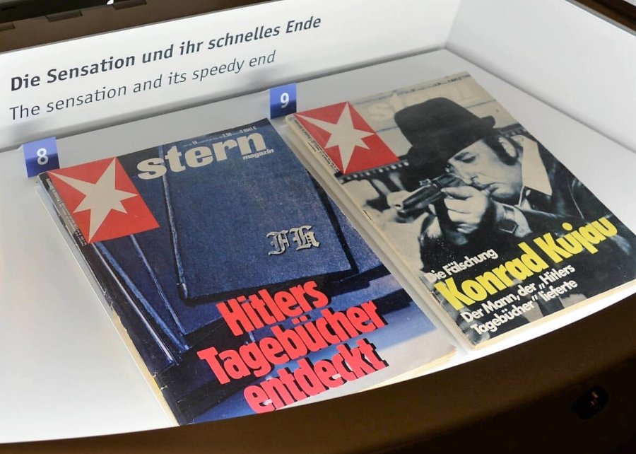 Besuch im Polizeimuseum Hamburg: Eine Reise durch die Geschichte der Behörde Ausgaben des Sterns über die Hitlertagebücher im Polizeimuseum Hamburg