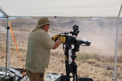 Das größte private MG-Schießen der Welt: Big Sandy Shoot – Reportage aus den Vereinigten Staaten Abfeuern einer Mini-Gun beim Big Sandy Shoot 2024.