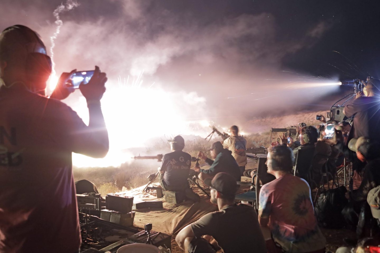 Leuchtspur beim Big Sandy Shoot.