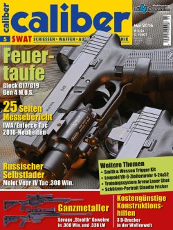 caliber 5/2016 Die Titelseite der caliber 5/2016.