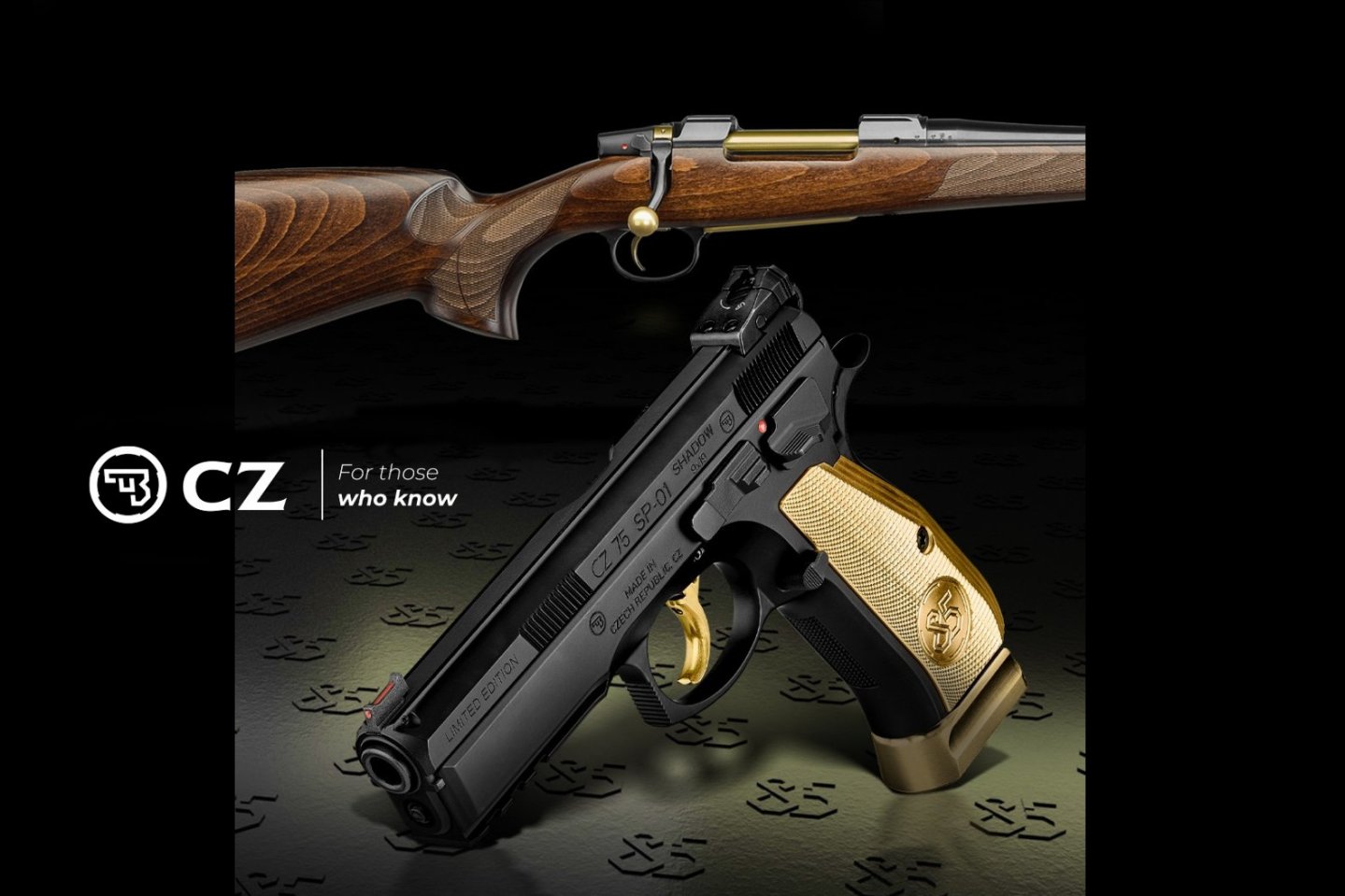 Sondermodelle der Sondereditionen mit CZ-Logo.