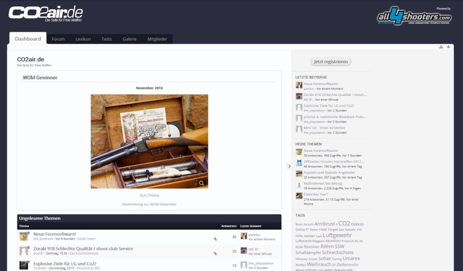 CO2air-Forum bei all4shooters.com Startseite von CO2air.de