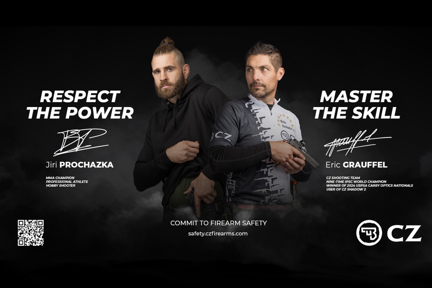 Waffenhersteller CZ startet neue Kampagne zum sicheren Umgang mit Schusswaffen − gewinnen Sie ein Training mit Kampfsportler Jiri Prochazka und Top-Schütze Eric Grauffel