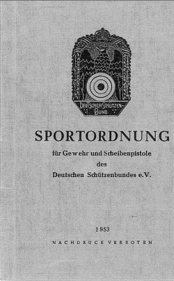 Sportordnung Titelblatt