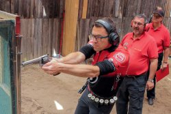 Deutsche IPSC-Meisterschaft Kurzwaffe 2016 Sascha Back mit Revolver