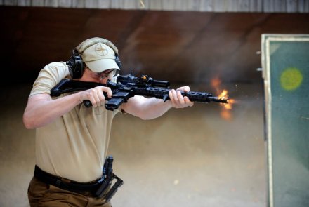 14. Deutsche Meisterschaften IPSC Rifle 2019 Thomas Risse schießt auf der DM IPSC Rifle 2019.