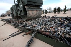 EU-Waffenverbot und Beschlagnahme Zerstörte Waffen
