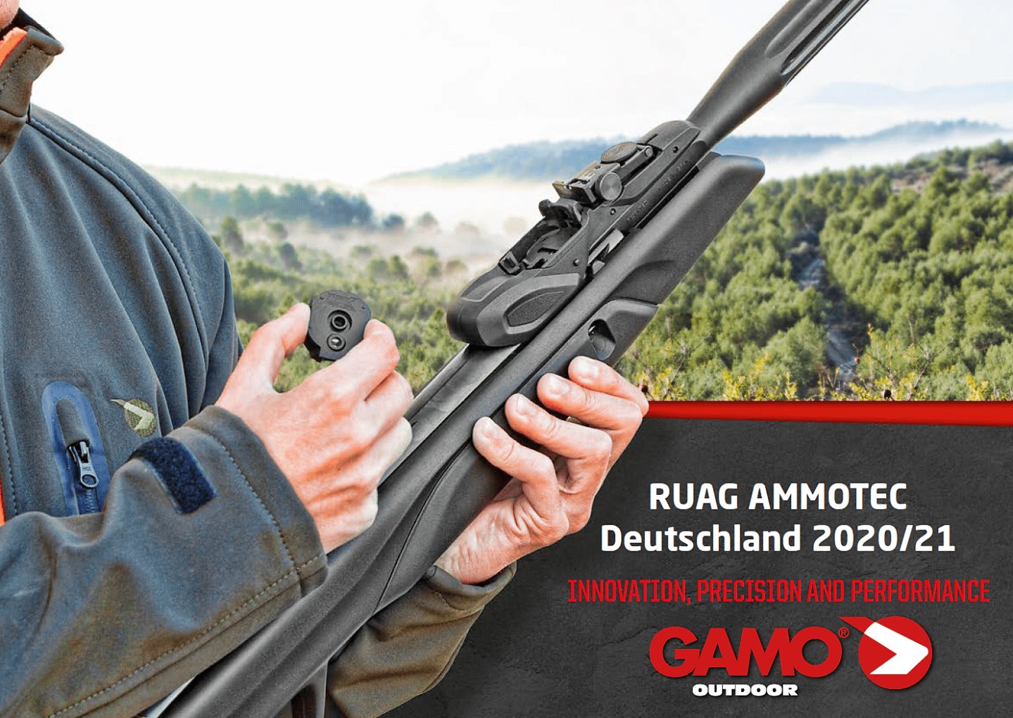GAMO: Neuer Katalog für 2020/2021 erhältlich GAMO Roadster IGT 10X Gen2 in der Hand eines Jaegers