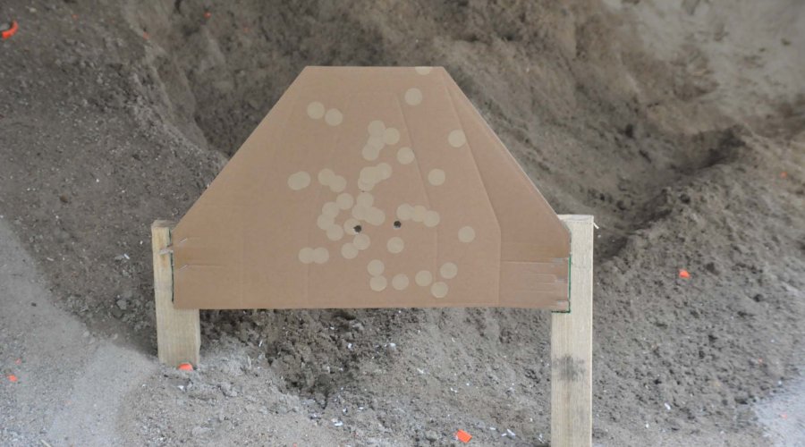 Beschossens Ziel bei den GECO IPSC Masters 2022.