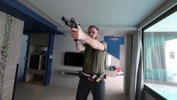 Horst Holzinger beim Trockentraining.