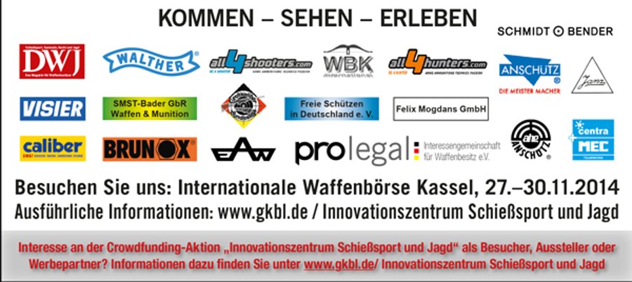 27. bis 30.11.2014: Internationale Waffenbörse Kassel 27. bis 30.11.2014: Internationale Waffenbörse Kassel