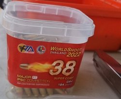 Handgun World Shoot in Pattaya, Thailand 2022 – der Erlebnisbericht von OPEN-Schützin Samantha Wendel Munition auf dem World Shoot 2022.